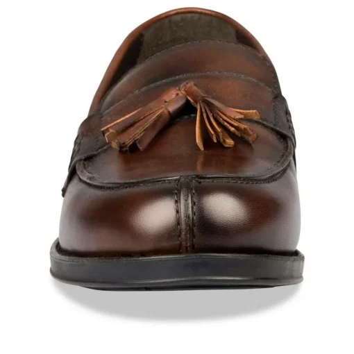 Mocassins Confort MARRON Homme CUIR Motif Uni