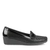 Mocassins Confort NOIR Femme Motif Uni