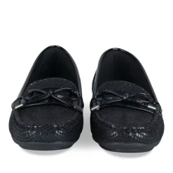 Mocassins Confort NOIR Femme Motif Uni