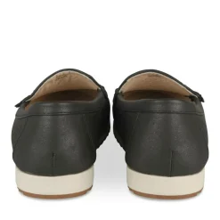 Mocassins Confort NOIR Femme Motif Uni A Enfiler