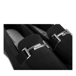 Mocassins Confort NOIR Femme Motif Uni A Enfiler