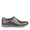 Mocassins Confort NOIR Homme CUIR Motif Uni A Enfiler