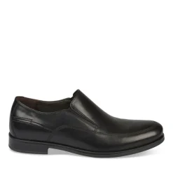 Mocassins Confort NOIR Homme CUIR A Enfiler
