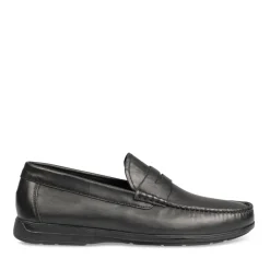 Mocassins Confort NOIR Homme CUIR Motif Uni