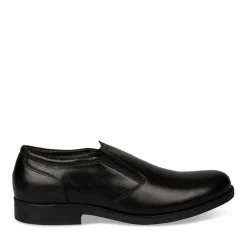Mocassins Confort NOIR Homme CUIR A Enfiler