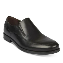 Mocassins Confort NOIR Homme CUIR A Enfiler