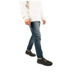 Mocassins Confort NOIR Homme CUIR Motif Uni Elastique