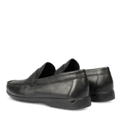 Mocassins Confort NOIR Homme CUIR Motif Uni