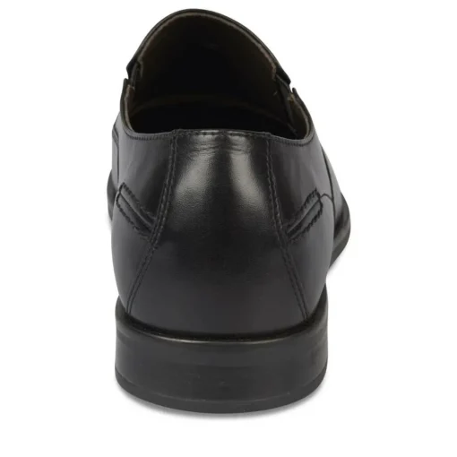 Mocassins Confort NOIR Homme CUIR A Enfiler