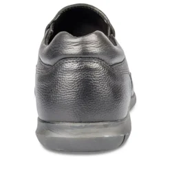Mocassins Confort NOIR Homme CUIR Motif Uni A Enfiler