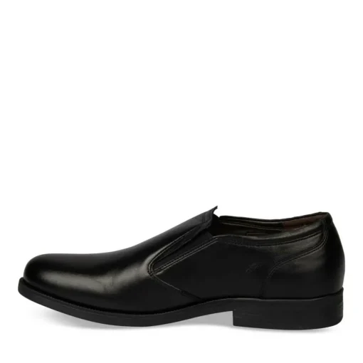 Mocassins Confort NOIR Homme CUIR A Enfiler
