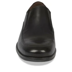 Mocassins Confort NOIR Homme CUIR A Enfiler