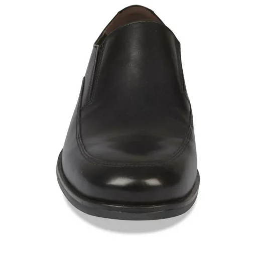 Mocassins Confort NOIR Homme CUIR A Enfiler