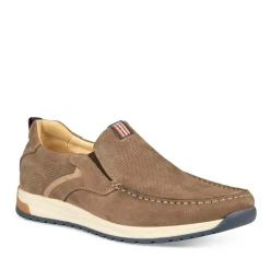 Mocassins Confort TAUPE Homme CUIR A Enfiler