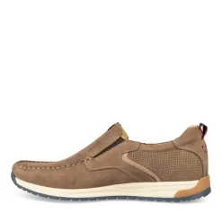 Mocassins Confort TAUPE Homme CUIR A Enfiler