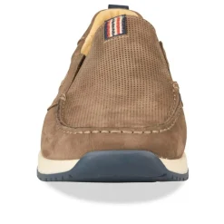 Mocassins Confort TAUPE Homme CUIR A Enfiler