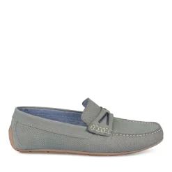 Mocassins GRIS Homme CUIR
