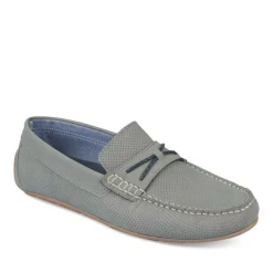 Mocassins GRIS Homme CUIR