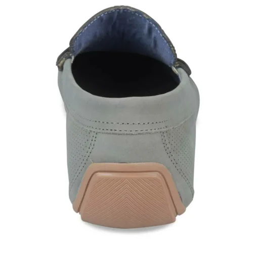 Mocassins GRIS Homme CUIR