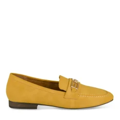 Mocassins JAUNE Femme Motif Uni A Enfiler