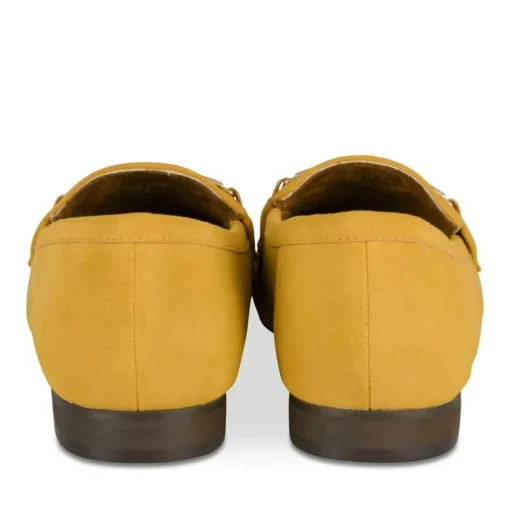 Mocassins JAUNE Femme Motif Uni A Enfiler