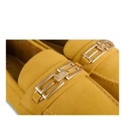 Mocassins JAUNE Femme Motif Uni A Enfiler
