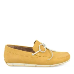 Mocassins JAUNE Homme CUIR Motif Uni