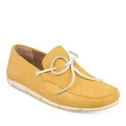 Mocassins JAUNE Homme CUIR Motif Uni