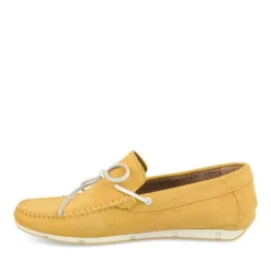 Mocassins JAUNE Homme CUIR Motif Uni