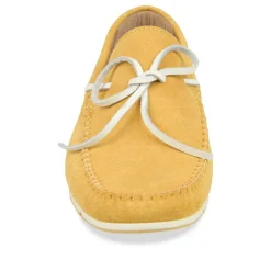 Mocassins JAUNE Homme CUIR Motif Uni
