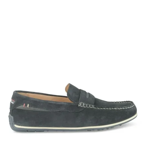 Mocassins JEANS Homme CUIR Motif Uni A Enfiler