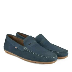 Mocassins JEANS Homme CUIR Motif Uni A Enfiler