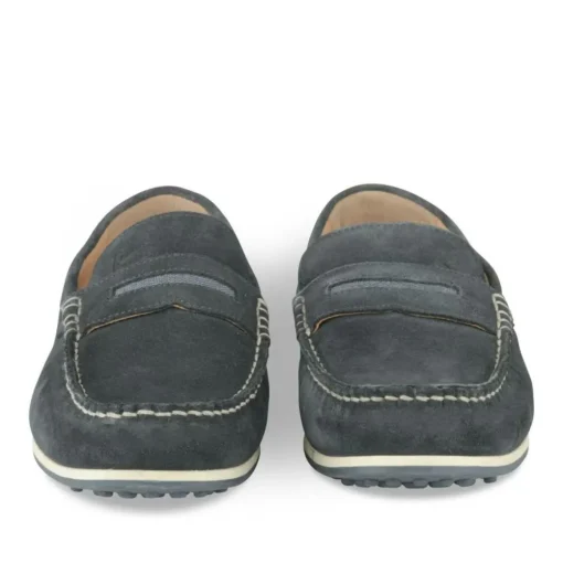 Mocassins JEANS Homme CUIR Motif Uni A Enfiler