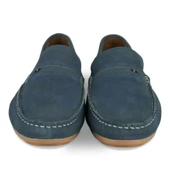 Mocassins JEANS Homme CUIR Motif Uni A Enfiler