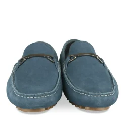 Mocassins JEANS Homme CUIR Motif Uni A Enfiler