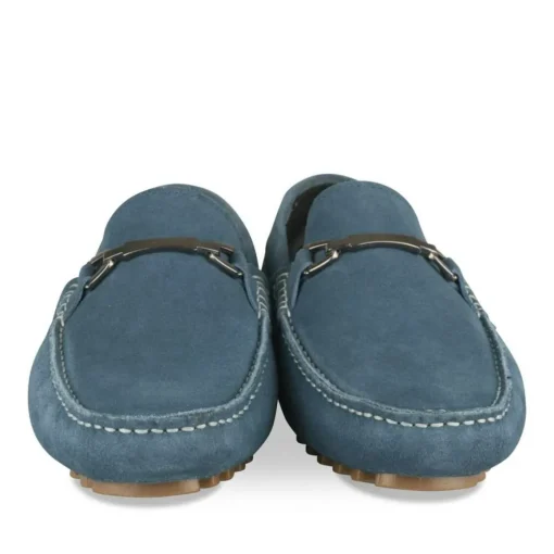 Mocassins JEANS Homme CUIR Motif Uni A Enfiler