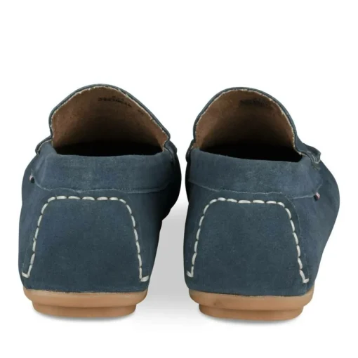 Mocassins JEANS Homme CUIR Motif Uni A Enfiler