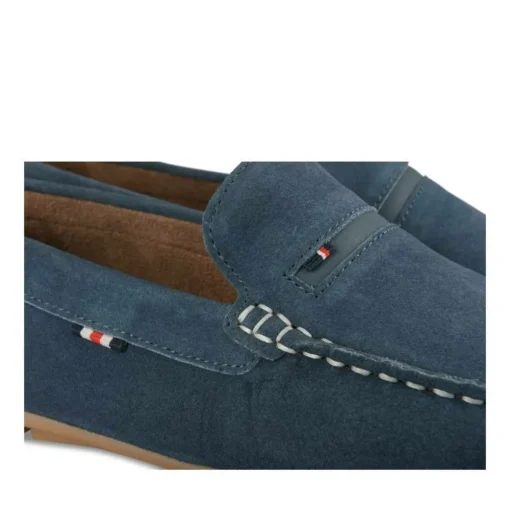 Mocassins JEANS Homme CUIR Motif Uni A Enfiler