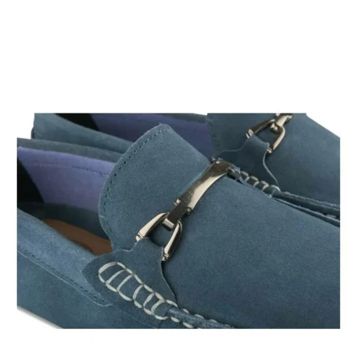 Mocassins JEANS Homme CUIR Motif Uni A Enfiler