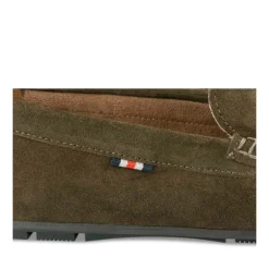 Mocassins KAKI Homme CUIR Motif Uni A Enfiler
