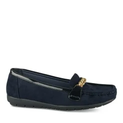 Mocassins MARINE Femme Motif Chaîne A Enfiler