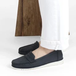 Mocassins MARINE Femme Motif Uni A Enfiler