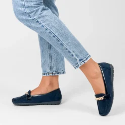 Mocassins MARINE Femme Motif Chaîne A Enfiler