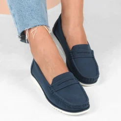 Mocassins MARINE Femme Motif Uni A Enfiler