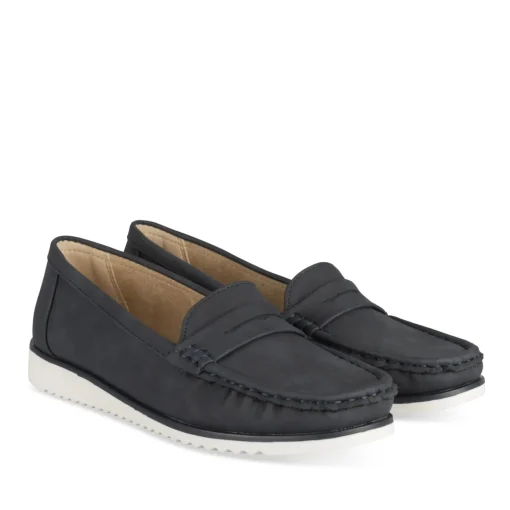 Mocassins MARINE Femme Motif Uni A Enfiler