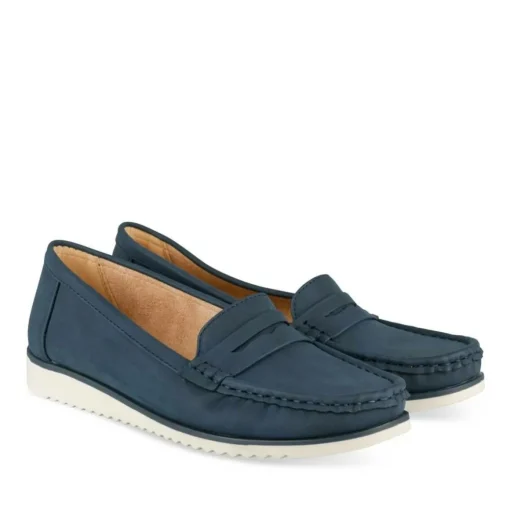Mocassins MARINE Femme Motif Uni A Enfiler