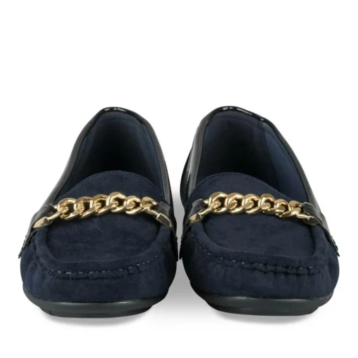 Mocassins MARINE Femme Motif Chaîne A Enfiler