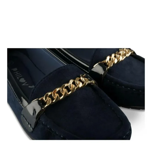 Mocassins MARINE Femme Motif Chaîne A Enfiler