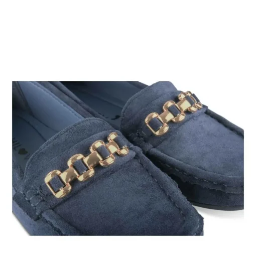 Mocassins MARINE Femme Motif Chaîne A Enfiler