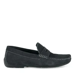 Mocassins MARINE Homme CUIR Motif Uni A Enfiler